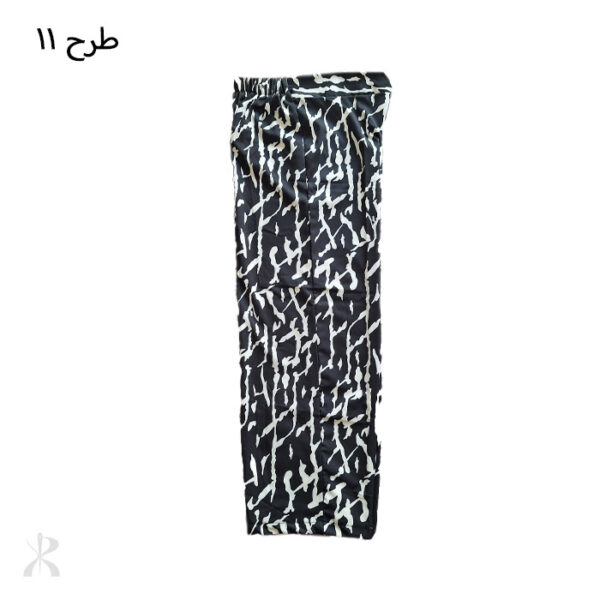 شلوار بگ فانتزی کمر کش طرح دار